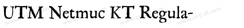 UTM Netmuc KT Regula字体转换